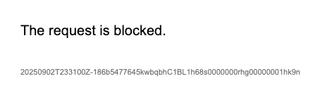 Request blocked