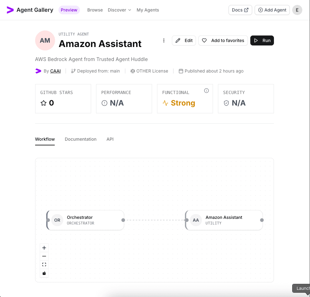 Amazon Bedrock agent overview after creation